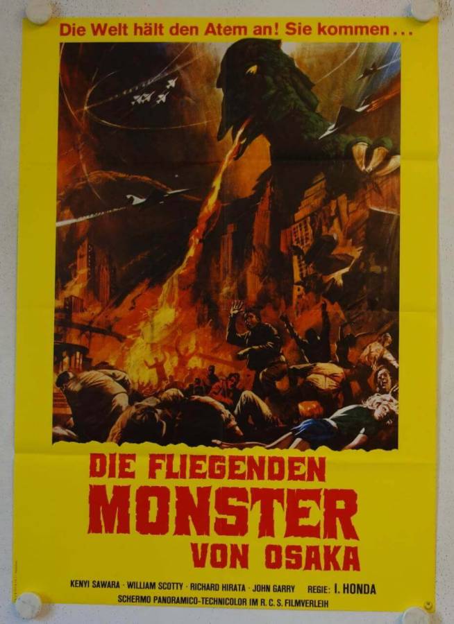 Rodan re-release german movie poster